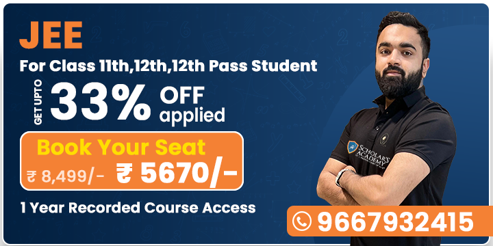 1 Year Program for Class 12 JEE Main & JEE Advanced